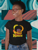 A Proud Black Woman Shaped T-shirt -SmartPrintsInk Designs