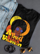 A Proud Black Woman Shaped T-shirt -SmartPrintsInk Designs