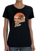 Summer Time Palm Shaped T-shirt -SmartPrintsInk Designs