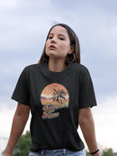 Summer Time Palm Shaped T-shirt -SmartPrintsInk Designs