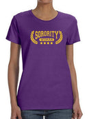 Sorority Woman T-shirt -SmartPrintsInk Designs
