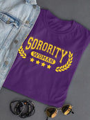 Sorority Woman T-shirt -SmartPrintsInk Designs