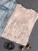 Floral Soul T-shirt -SmartPrintsInk Designs