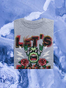 Let's Rock! Avocado Shaped T-shirt -SmartPrintsInk Designs