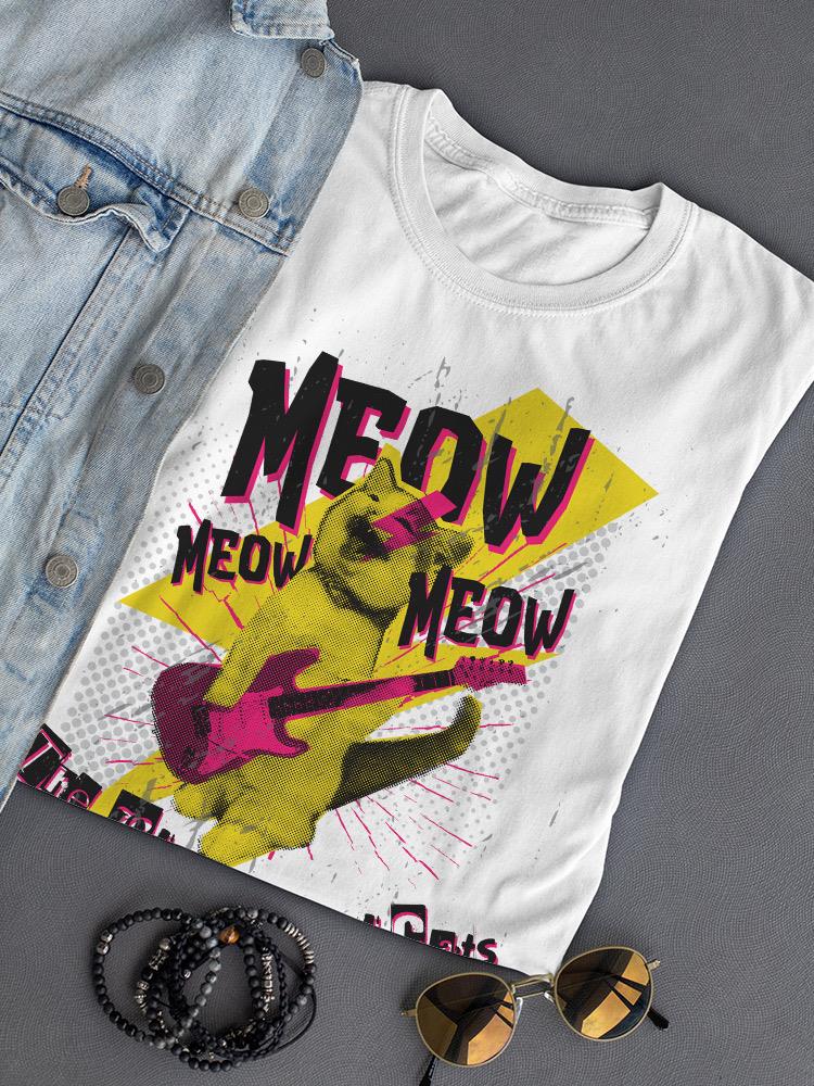 The Black Metal Cats Shaped T-shirt -SmartPrintsInk Designs