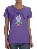 Know Your Power Shaped T-shirt -SmartPrintsInk Designs