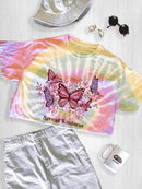 Spread Kindness Butterflies Tie Dye Tee -SmartPrintsInk Designs