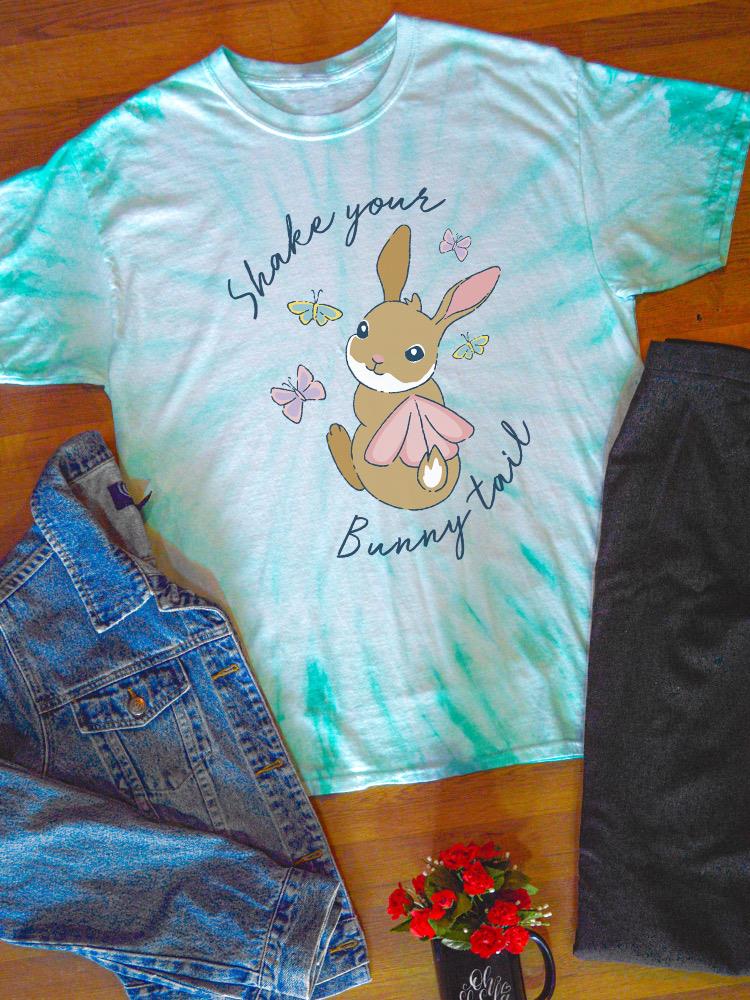 Shake Your Bunny Tail Tie Dye Tee -SmartPrintsInk Designs