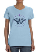 Lunar Butterfly T-shirt -SmartPrintsInk Designs