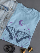 Lunar Butterfly T-shirt -SmartPrintsInk Designs