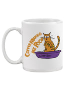 Coffee Makes Cat Poop Mug -SmartPrintsInk Designs