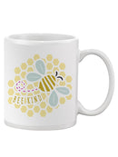 Bee Kind Art Mug -SmartPrintsInk Designs