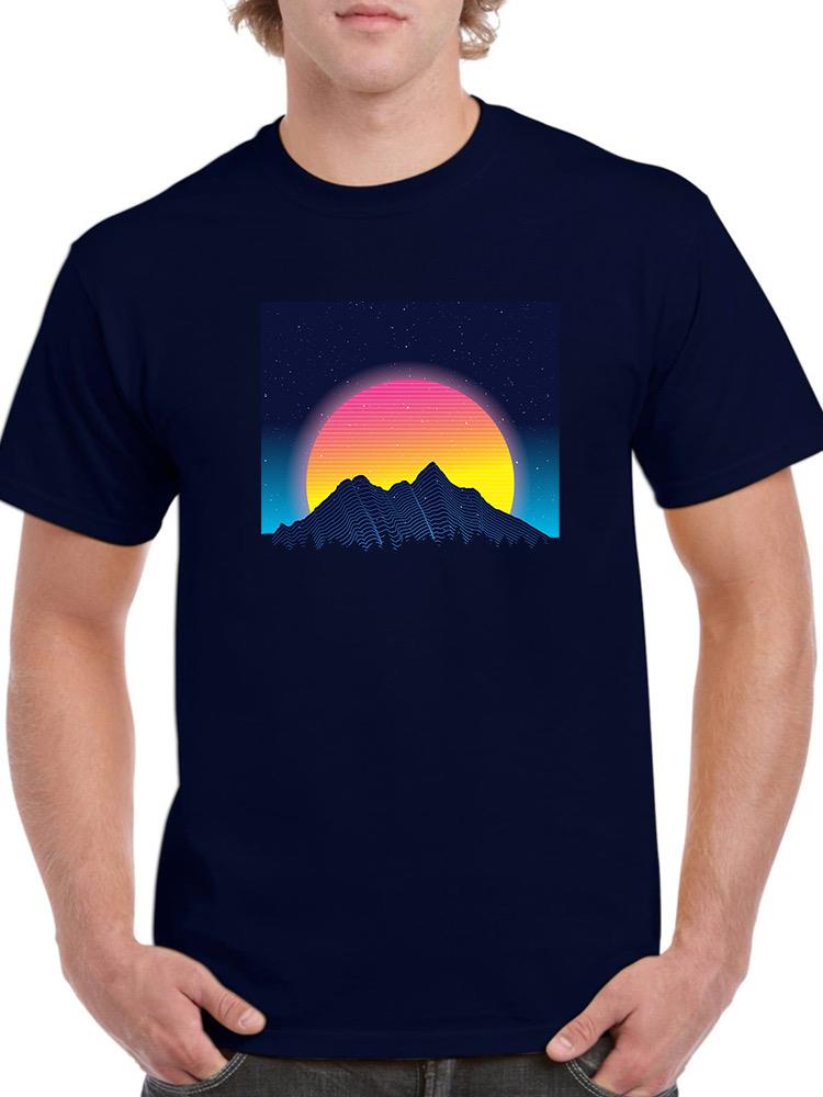 Mountain And The Sunset T-shirt -SmartPrintsInk Designs