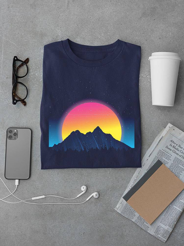 Mountain And The Sunset T-shirt -SmartPrintsInk Designs
