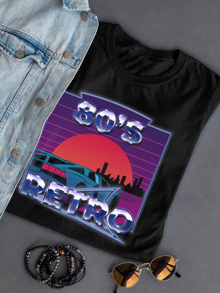 80'S Retro Shaped T-shirt -SmartPrintsInk Designs