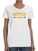 Rome, Italy Shaped T-shirt -SmartPrintsInk Designs