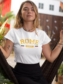 Rome, Italy Shaped T-shirt -SmartPrintsInk Designs