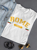 Rome, Italy Shaped T-shirt -SmartPrintsInk Designs