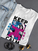 Keep Calm. Oriental Woman Shaped T-shirt -SmartPrintsInk Designs