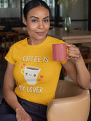Coffee Is My Lover Cute Art T-shirt -SmartPrintsInk Designs