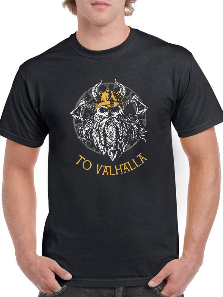To Valhalla Viking Skull T-shirt -SmartPrintsInk Designs