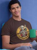 Caffeine Or Death Seal T-shirt -SmartPrintsInk Designs