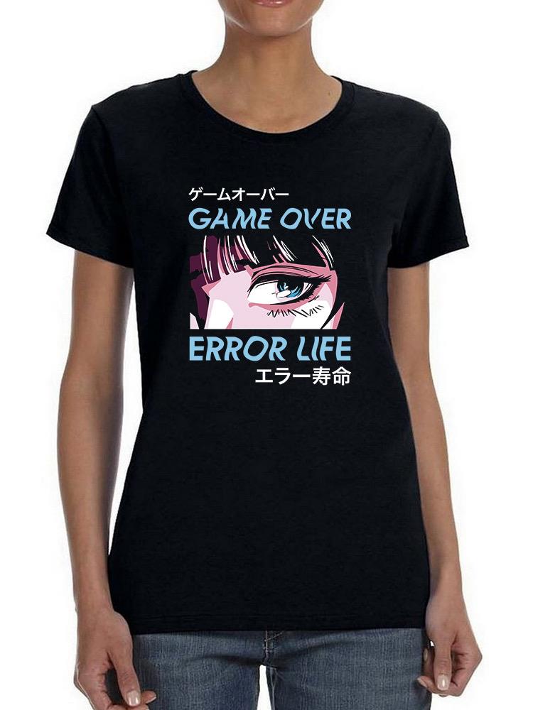 Game Over Error Life Banner Shaped T-shirt -SmartPrintsInk Designs