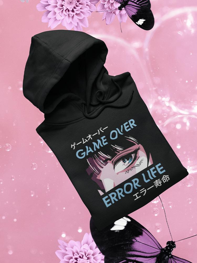 Game Over Error Life Banner Hoodie -SmartPrintsInk Designs