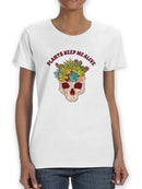Plants Keep Me Alive Art Shaped T-shirt -SmartPrintsInk Designs
