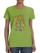 Dreamcatcher W Butterflies T-shirt -SmartPrintsInk Designs