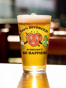 100 Percent Divorced Pint Glass -SmartPrintsInk Designs