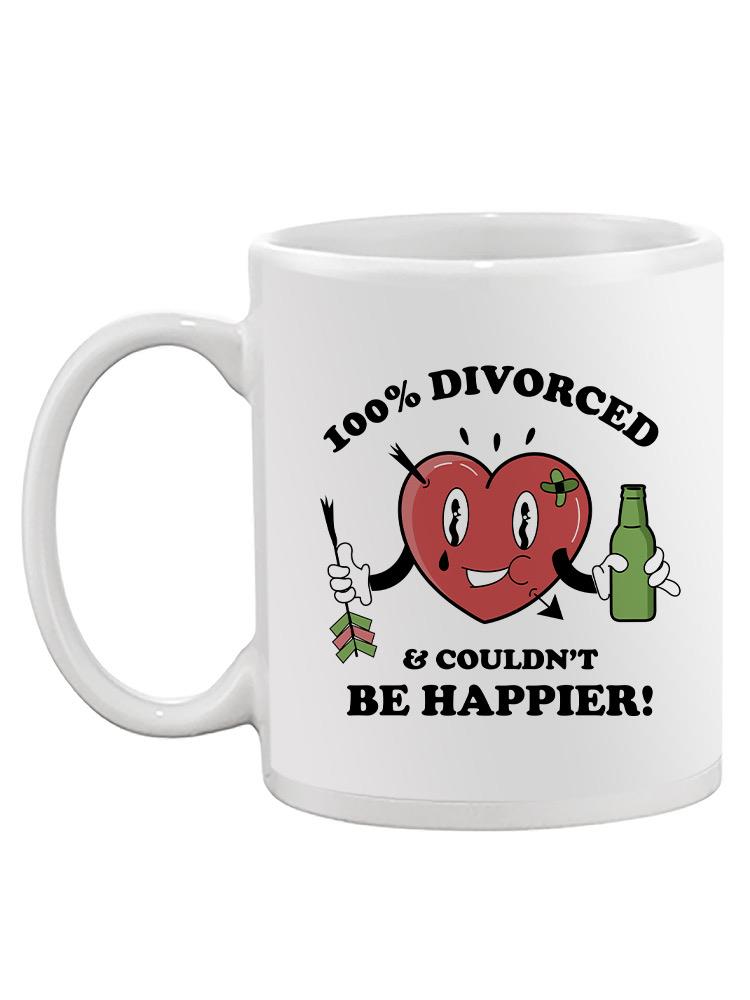 100 Percent Divorced Mug -SmartPrintsInk Designs