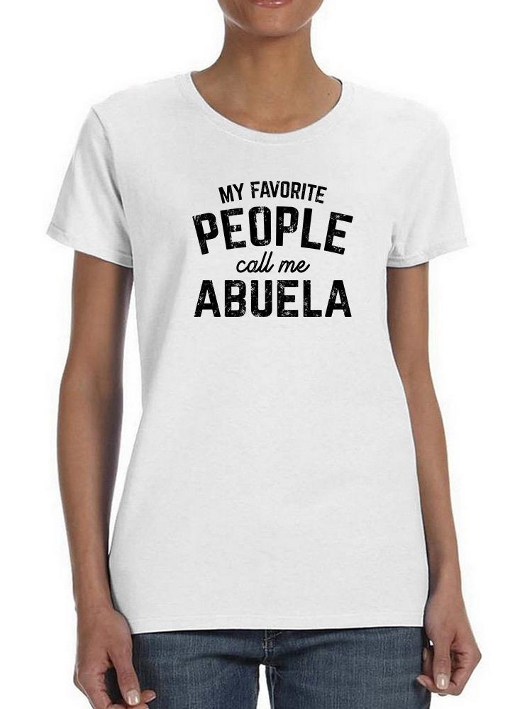My People Call Me Abuela Tee Shaped T-shirt -SmartPrintsInk Designs