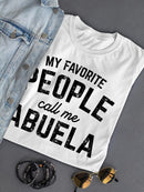 My People Call Me Abuela Tee Shaped T-shirt -SmartPrintsInk Designs