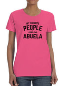 My People Call Me Abuela Tee Shaped T-shirt -SmartPrintsInk Designs