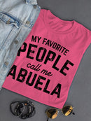 My People Call Me Abuela Tee Shaped T-shirt -SmartPrintsInk Designs