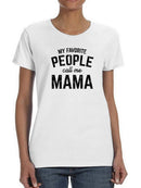 My People Call Me Mama Tee Shaped T-shirt -SmartPrintsInk Designs