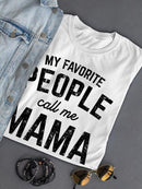 My People Call Me Mama Tee Shaped T-shirt -SmartPrintsInk Designs