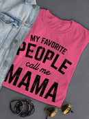 My People Call Me Mama Tee Shaped T-shirt -SmartPrintsInk Designs