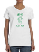 Proud Plant Mom Cactus Shaped T-shirt -SmartPrintsInk Designs