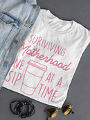Surviving Motherhood Art Shaped T-shirt -SmartPrintsInk Designs