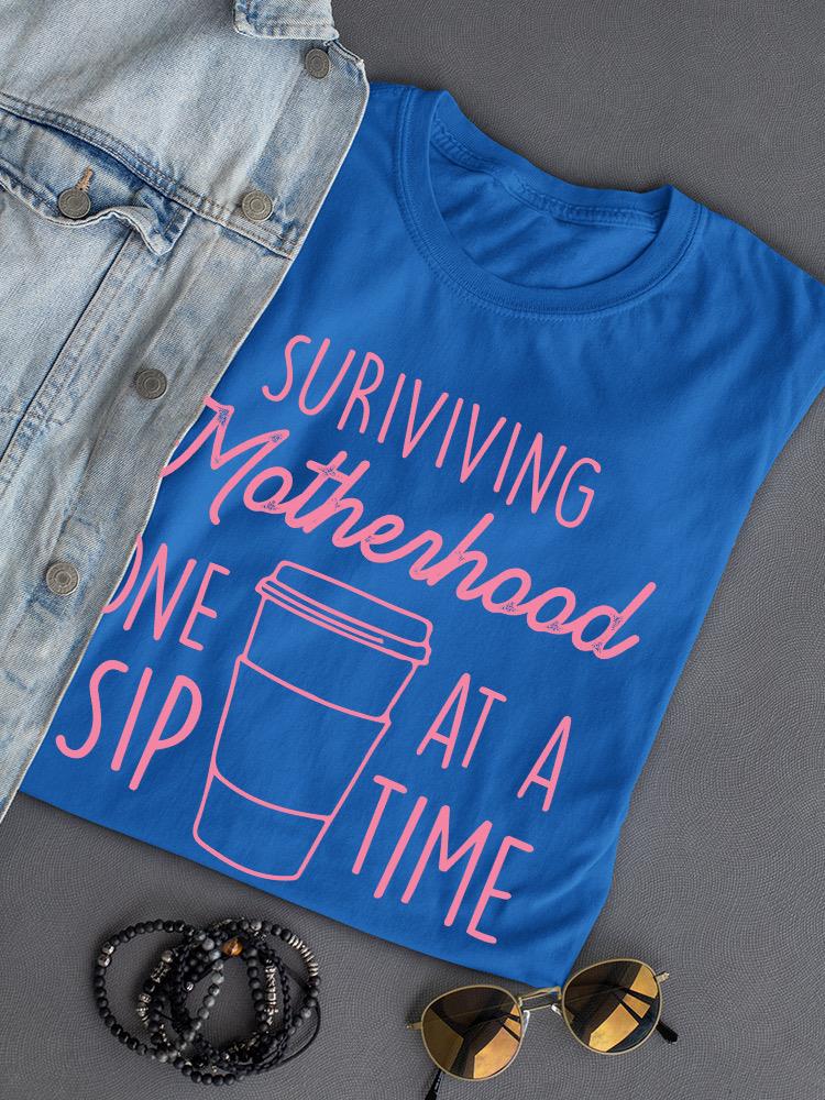 Surviving Motherhood Art Shaped T-shirt -SmartPrintsInk Designs