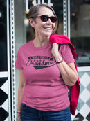 Worlds Best Grandma Tee Shaped T-shirt -SmartPrintsInk Designs