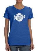 Baseball Mama Art Shaped T-shirt -SmartPrintsInk Designs
