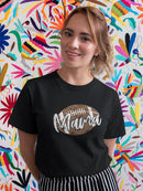 Football Mama Art Shaped T-shirt -SmartPrintsInk Designs