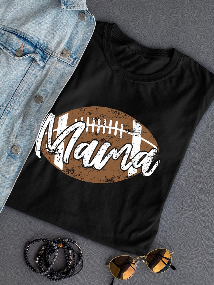 Football Mama Art Shaped T-shirt -SmartPrintsInk Designs