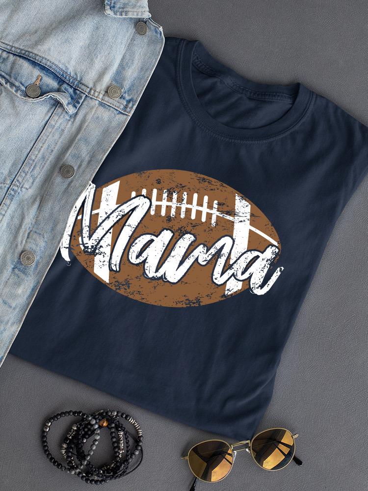 Football Mama Art Shaped T-shirt -SmartPrintsInk Designs