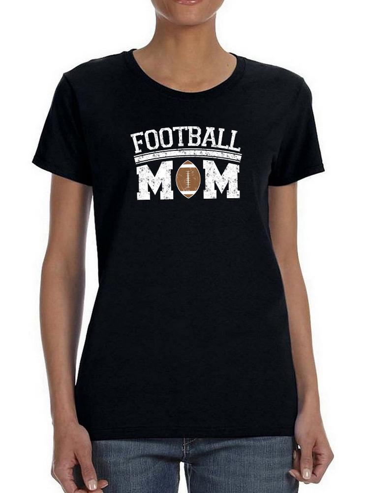 Football Mom Art Shaped T-shirt -SmartPrintsInk Designs