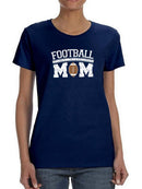 Football Mom Art Shaped T-shirt -SmartPrintsInk Designs