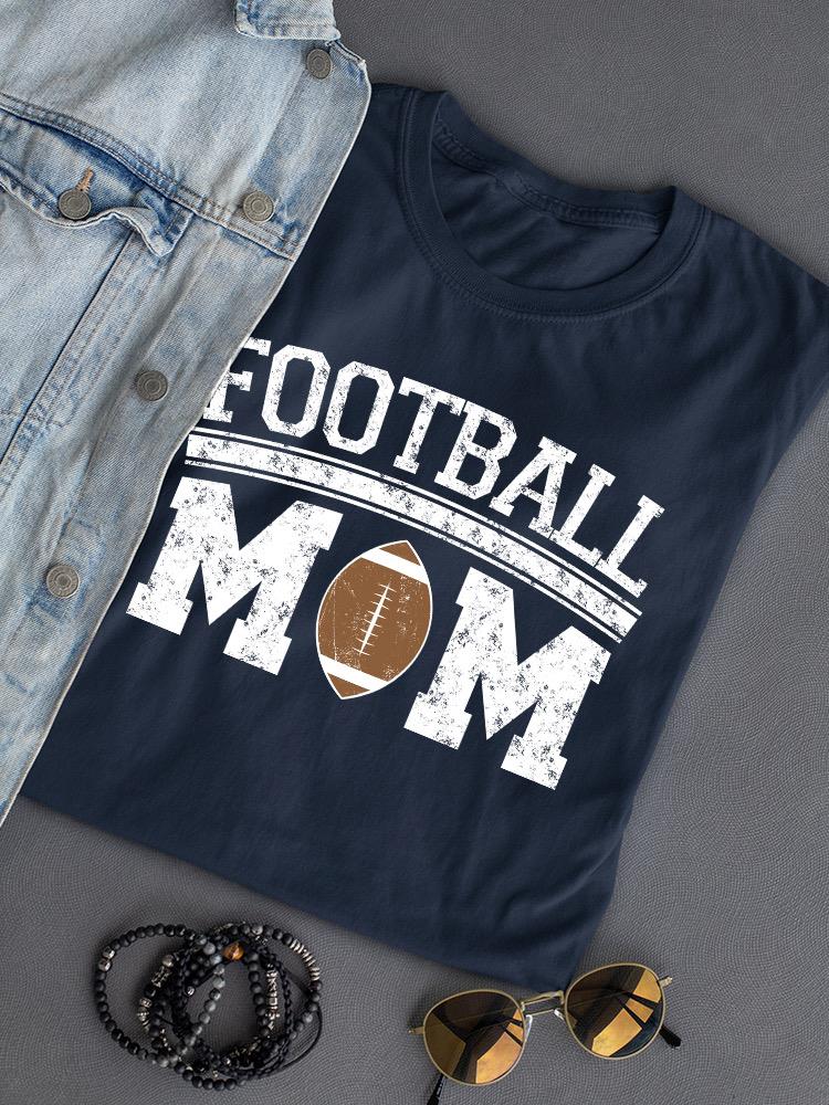 Football Mom Art Shaped T-shirt -SmartPrintsInk Designs